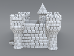 castle Modelo de Impressão 3D
