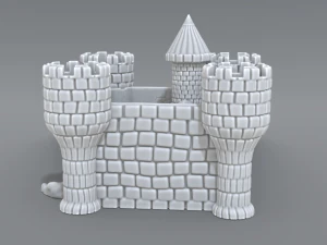 castello Modello di stampa 3D