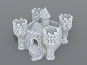 castle Modelo de Impressão 3D