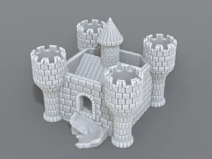 castello Modello di stampa 3D