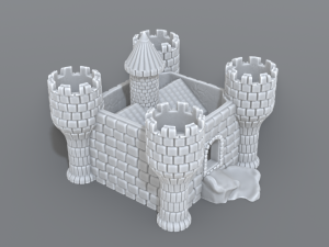 castle Modelo de Impressão 3D