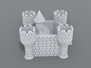 castle Modelo de Impressão 3D