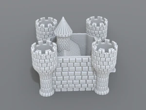 castello Modello di stampa 3D