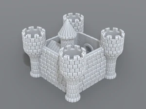 castello Modello di stampa 3D