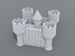 castle Modelo de Impressão 3D