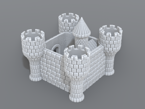 castle Modelo de Impressão 3D