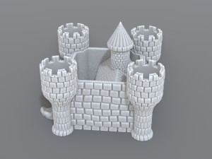 castle Modelo de Impressão 3D