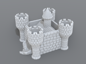 castle Modelo de Impressão 3D
