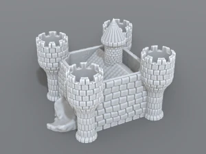 castello Modello di stampa 3D
