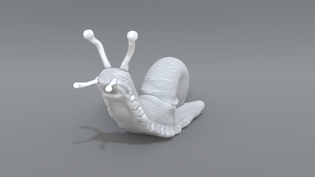 snail Model do druku 3D .c4d .max .obj .3ds .fbx .stl .blend 