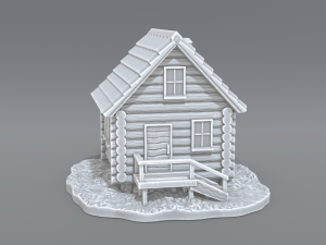country house 3D 打印模型