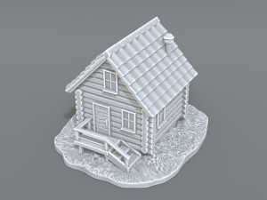 country house 3D 打印模型