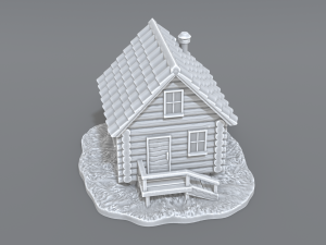 country house 3D 打印模型