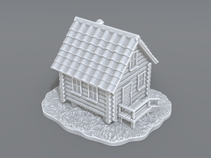 country house 3D 打印模型