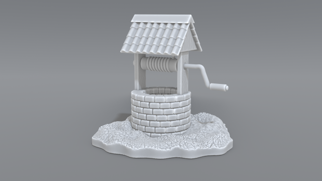 well 3D-Druckmodell .c4d .max .obj .3ds .fbx .stl .blend 