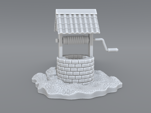 well 3D-Druckmodell