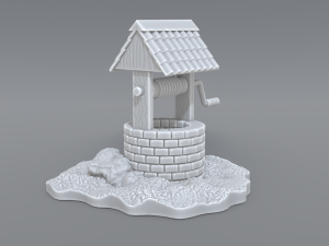 well 3D-Druckmodell
