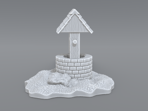 well 3D-Druckmodell