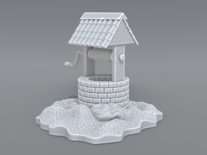 well 3D-Druckmodell