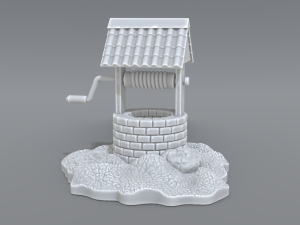 well 3D-Druckmodell