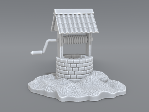 well 3D-Druckmodell