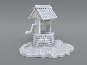 well 3D-Druckmodell