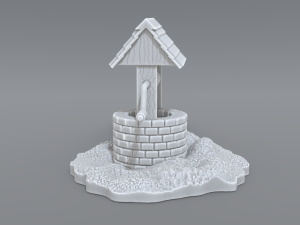 well 3D-Druckmodell