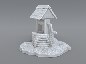well 3D-Druckmodell