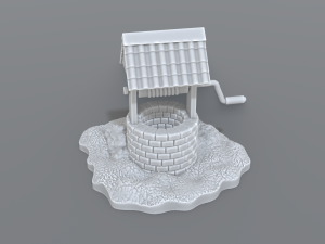 well 3D-Druckmodell
