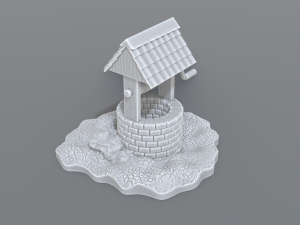 well 3D-Druckmodell
