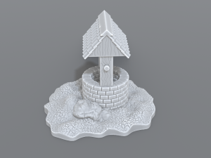 well 3D-Druckmodell