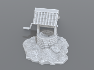 well 3D-Druckmodell