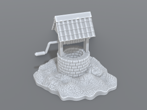 well 3D-Druckmodell