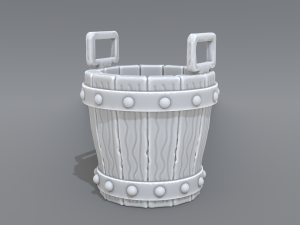 bucket Modelo de Impressão 3D