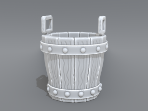 bucket Model do druku 3D