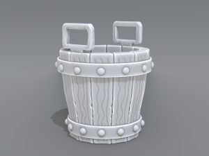 bucket Model do druku 3D