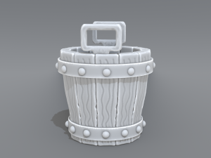 bucket Model do druku 3D