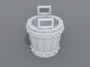 bucket Model do druku 3D