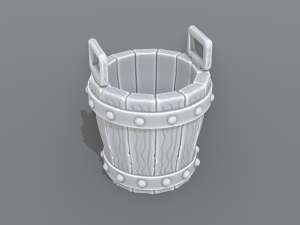 bucket Model do druku 3D