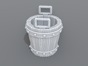 bucket Model do druku 3D