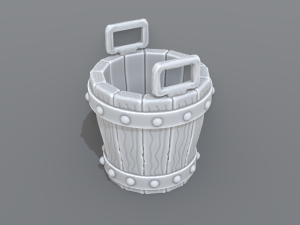 bucket Model do druku 3D