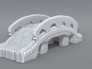 stone bridge Modelo de Impressão 3D