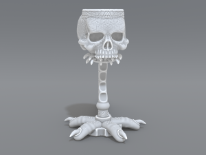 skull cup 3D 프린트 모델