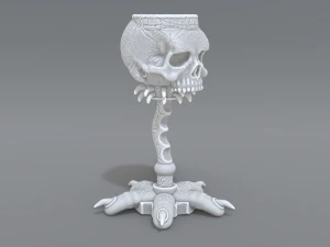 skull cup 3D Print Model