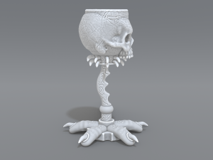 skull cup 3D 프린트 모델