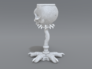 skull cup 3D 프린트 모델