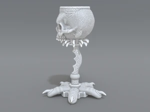 skull cup 3D Print Model