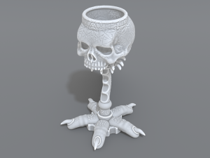 skull cup 3D 프린트 모델