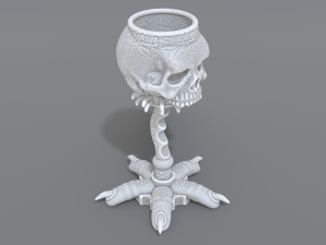 skull cup 3D 프린트 모델