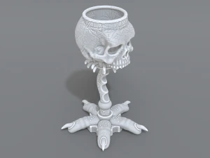 skull cup 3D Print Model